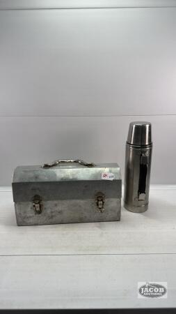 ALUMINUM LUNCH BOX WITH STAINLESS THERMOS