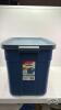 68L RUBBERMAID TOTE WITH LID
