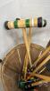 CROCKET SET FOR (6) PLAYERS IN WOODEN BASKET - 3