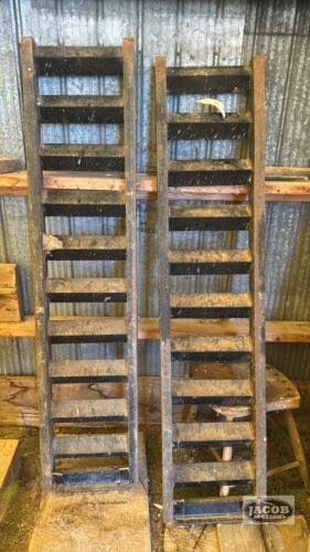 2 METAL TRAILER RAMPS