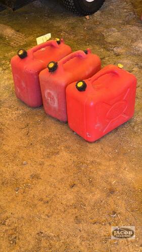 (3) 6 GALLON JERRY CANS