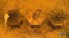(3) CAST IRON CANDLE HOLDERS - 3