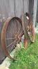 2 METAL 46IN WAGON WHEELS - 3