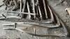 ANTIQUE FARM TOOLS AND DECOR LOT - 5