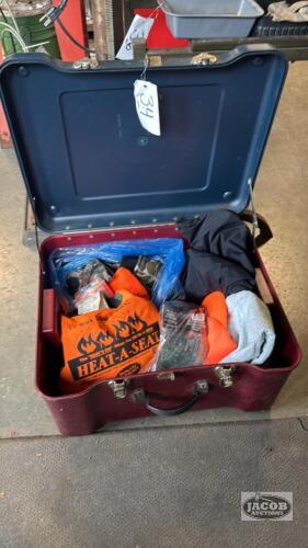 BOX WITH HUNTING GEAR