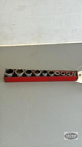 MOSTLY SNAP-ON 3/8IN DRIVE SAE SHALLOW SOCKETS