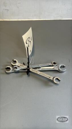 (3) SNAP-ON DOUBLE ENDED FLARE NUT WRENCH&rsquo;S