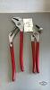 2 PAIR OF BLUEPOINT ADJUSTABLE PLIERS
