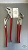 2 PAIR OF BLUEPOINT ADJUSTABLE PLIERS - 2