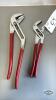 2 PAIR OF BLUEPOINT ADJUSTABLE PLIERS - 4