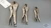 VISE GRIP LOT - 3