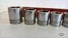 14PC SNAP-ON 1/2IN DRIVE SAE SOCKETS - 3