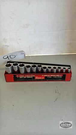 12PC SNAP-ON 3/8IN DRIVE METRIC SOCKETS
