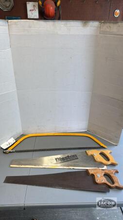 3 HAND SAWS