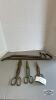 3 TIN SNIPS AND 3 PRY BARS