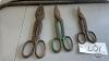 3 TIN SNIPS AND 3 PRY BARS - 2