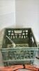 MILK CRATE, LIGHT, EXTENSION CORD AND PRUNERS - 5