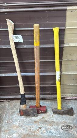 2 AXE AND SLEDGE HAMMER
