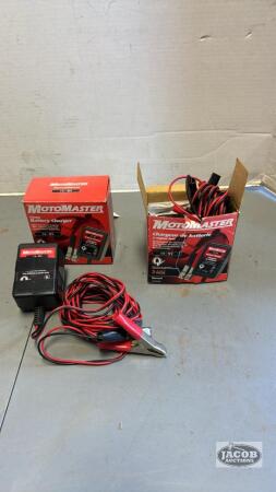 2 MOTOMASTER TRICKLE CHARGERS