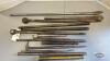 PRY BAR, CHISSEL AND TIRE SPOON LOT - 5
