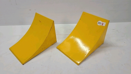 Pair of Metal Wheel Chocks