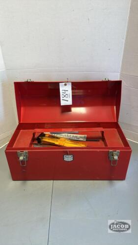 SPG METAL TOOL BOX WITH TRAY AND BLADES