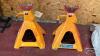 (2) POWER FIST 6 TON AXLE STANDS - 4