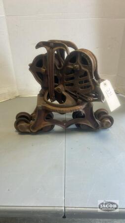 CAST IRON HAY TROLLY