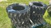 (4) 12-16.5 N.H.S SKID STEER TIRES (APPEAR NEARLY NEW) - 3