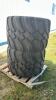 (2) 710/40 R22.5 FLOATATION TIRES ON 10 BOLT RIMS