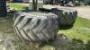 (2) 900/60-32 TIRES ON 10 BOLT RIMS - 3