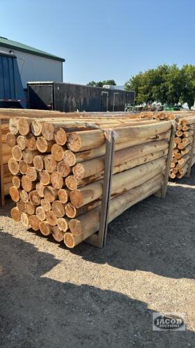 48 - 6IN X 8FT CEDAR POSTS