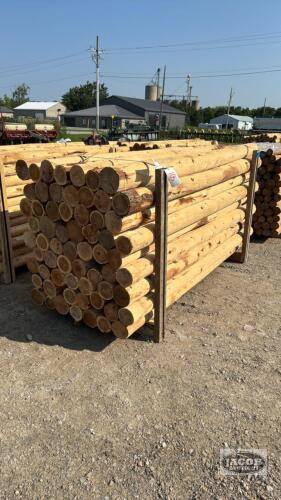 63 - 5IN X 8FT CEDAR POSTS