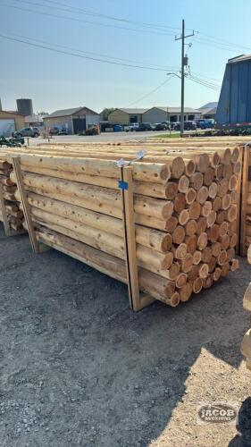 63 - 5IN X 8FT CEDAR POSTS