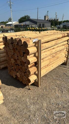 63 - 5IN X 8FT CEDAR POSTS
