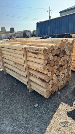 100 - 4IN X 10FT CEDAR POSTS