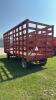 HANSON & LOCHLAN 8FT X 20FT BALE THROWER WAGON - 4