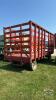 HANSON & LOCHLAN 8FT X 20FT BALE THROWER WAGON - 6
