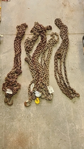 Assorted 1/4in Chain Lot -See Notes