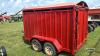12FT TANDEM STEEL LIVESTOCK TRAILER - 4