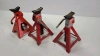 3 Motomaster Axle Stands -10in High - 3