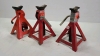 3 Motomaster Axle Stands -10in High - 4