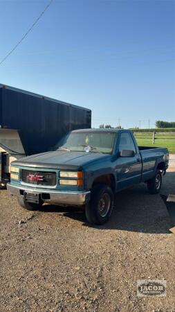 SEE NOTES: 1998 GMC DIESEL 4WD PICKUP