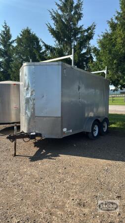 2014 ATLAS 12FT X 6FT TANDEM ENCLOSEDTRAILER