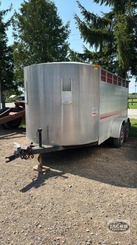 1992 JAMCO 15FT TANDEM LIVESTOCK TRAILER