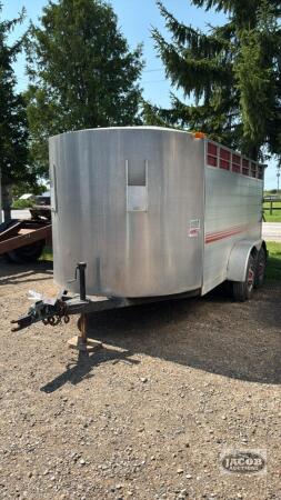 1992 JAMCO 15FT TANDEM LIVESTOCK TRAILER