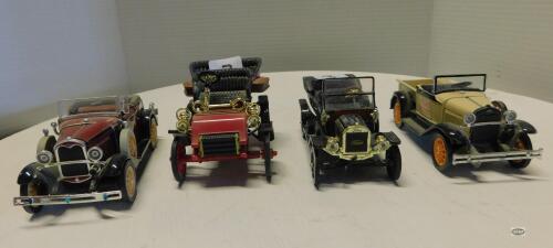 1/43 4 PC LOT OF ANTIQUE CARS