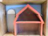 HANDMADE DISPAY SHELF, WALL MOUNT W/BARN ACCENT - 2