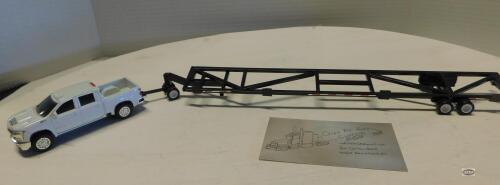 1/64 CUSTOM 54' HEADER WAGON W/CHEVY PICK UP