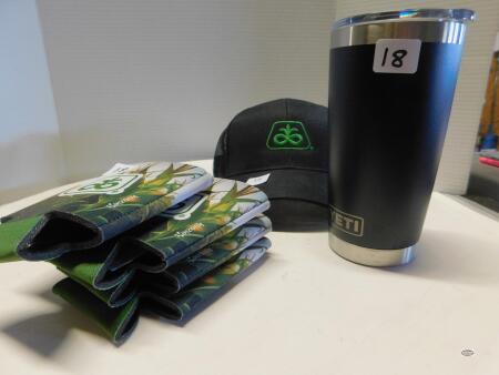 PIONEER BALL CAP, KOOZIE & THERMAL MUG